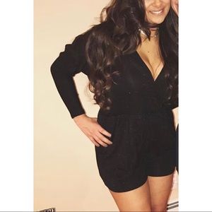 Sparkly Black Romper